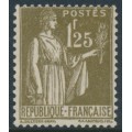 FRANCE - 1932 1.25Fr olive Peace definitive, MNH – Michel # 281 FRANCE - 1932 1.25Fr olive Peace definitive, MNH – Michel # 281