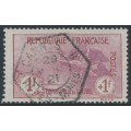 FRANCE - 1917 1Fr+1Fr carmine/rose War Orphans Charity, used – Michel # 134 FRANCE - 1917 1Fr+1Fr carmine/rose War Orphans Charity, used – Michel # 134