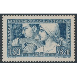 FRANCE - 1928 1.50Fr+8.50Fr blue Caisse d’Amortissement, MH – Michel # 229