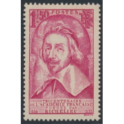 FRANCE - 1935 1.50Fr carmine Cardinal Richelieu, MNH – Michel # 301