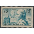 FRANCE - 1936 75c green-blue Pilâtre de Rozier, MNH – Michel # 318 FRANCE - 1936 75c green-blue Pilâtre de Rozier, MNH – Michel # 318