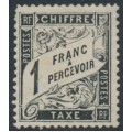 FRANCE - 1882 1Fr black Postage Due, MH – Michel # P21