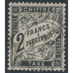 FRANCE - 1882 2Fr black Postage Due, used – Michel # P22