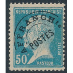 FRANCE - 1927 50c blue Pasteur pre-cancel, MH – Michel # 157V