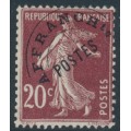 FRANCE - 1922 20c red-brown Semeuse pre-cancel, MNG – Michel # 118Vc FRANCE - 1922 20c red-brown Semeuse pre-cancel, MNG – Michel # 118Vc