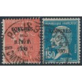 FRANCE - 1930 BIT Congress overprints set of 2, used – Michel # 249-250 FRANCE - 1930 BIT Congress overprints set of 2, used – Michel # 249-250