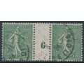 FRANCE - 1916 15c green Semeuse, millésime pair, used – Michel # 109x FRANCE - 1916 15c green Semeuse, millésime pair, used – Michel # 109x
