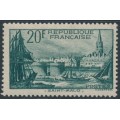 FRANCE - 1938 20Fr blue-green Saint Malo Harbour, MH – Michel # 415 FRANCE - 1938 20Fr blue-green Saint Malo Harbour, MH – Michel # 415