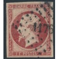 FRANCE - 1853 1Fr carmine Napoléon, imperforate, used – Michel # 17a FRANCE - 1853 1Fr carmine Napoléon, imperforate, used – Michel # 17a