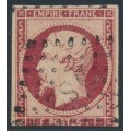 FRANCE - 1853 1Fr carmine Napoléon, imperforate, used – Michel # 17a FRANCE - 1853 1Fr carmine Napoléon, imperforate, used – Michel # 17a