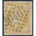 FRANCE - 1870 10c bright bistre Cérès (Bordeaux printing), imperforate, used – Michel # 40a FRANCE - 1870 10c bright bistre Cérès (Bordeaux printing), imperforate, used – Michel # 40a