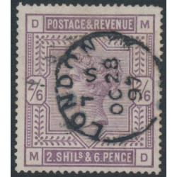 GREAT BRITAIN - 1883 2/6 deep lilac QV, anchor watermark, used – SG # 179