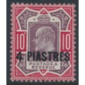GREAT BRITAIN - 1902 4pi on 10d purple/carmine KEVII, for use in The Levant, MH – SG # 10