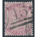 GREAT BRITAIN - 1880 2d pale rose QV, Imperial Crown watermark, used – SG # 168