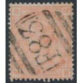 GREAT BRITAIN - 1876 4d vermilion QV, Large Garter, F83 Puerto Rico cancel – SG # 152 / Z21