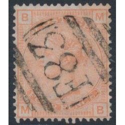 GREAT BRITAIN - 1876 4d vermilion QV, Large Garter, F83 Puerto Rico cancel – SG # 152 / Z21
