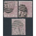 GREAT BRITAIN - 1875 2½d rosy mauve QV, Anchor watermark, plates 1-3, used – SG # 139