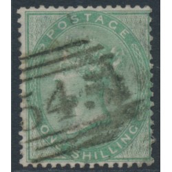 GREAT BRITAIN - 1856 1/- green QV, Emblems watermark, used – SG # 72