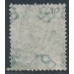 GREAT BRITAIN - 1862 1/- green QV, Emblems watermark, plate 1, used – SG # 90