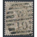 GREAT BRITAIN - 1880 4d grey-brown QV, Crown watermark, plate 17, used – SG # 160