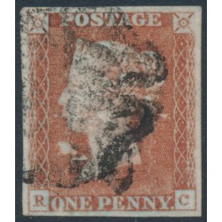 GREAT BRITAIN - 1841 1d red-brown QV, plate 10, check letters RC, used – SG # 7