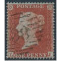 GREAT BRITAIN - 1854 1d red-brown QV, plate 194, check letters KH, used – SG # 17 (C1)