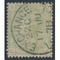 GREAT BRITAIN - 1877 4d sage-green QV, Garter watermark, plate 15, used – SG # 153
