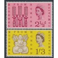 GREAT BRITAIN - 1963 Freedom from Hunger, phosphor set of 2, MNH – SG # 634p-635p