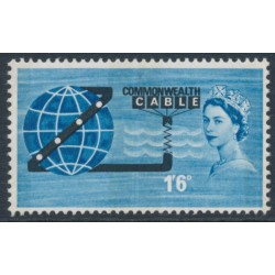 GREAT BRITAIN - 1963 1/6 blue/black Trans-Pacific Cable, phosphor, MNH – SG # 645p GREAT BRITAIN - 1963 1/6 blue/black Trans-Pacific Cable, phosphor, MNH – SG # 645p