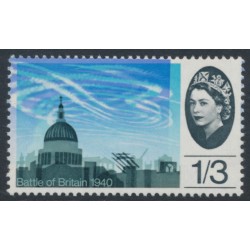 GREAT BRITAIN - 1965 1/3 Battle of Britain, blue colour shifted, MNH – SG # 678