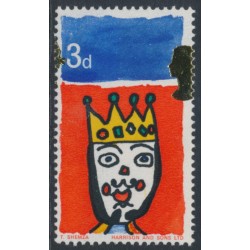 GREAT BRITAIN - 1966 3d Christmas, misplaced Queen’s head error, MNH – SG # 713 GREAT BRITAIN - 1966 3d Christmas, misplaced Queen’s head error, MNH – SG # 713