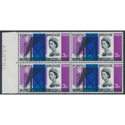 GREAT BRITAIN - 1964 3d Forth Road Bridge, smeared ink error, MNH – SG # 659