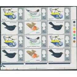 GREAT BRITAIN - 1966 4d Birds, missing reddish brown error, MNH – SG # 696aj GREAT BRITAIN - 1966 4d Birds, missing reddish brown error, MNH – SG # 696aj