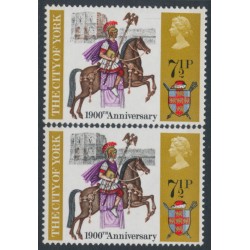 GREAT BRITAIN - 1971 7½p York, missing grey error, MNH – SG # 888a