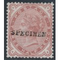 GREAT BRITAIN - 1880 1½d red QV, Crown watermark, o/p SPECIMEN, MNG – SG # 167s GREAT BRITAIN - 1880 1½d red QV, Crown watermark, o/p SPECIMEN, MNG – SG # 167s