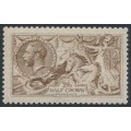 GREAT BRITAIN - 1915 2/6 sepia Sea Horses (De La Rue), MNH – SG # 408 GREAT BRITAIN - 1915 2/6 sepia Sea Horses (De La Rue), MNH – SG # 408