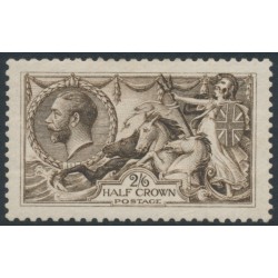GREAT BRITAIN - 1913 2/6 deep sepia-brown Sea Horses (Waterlow), MH – SG # 399 GREAT BRITAIN - 1913 2/6 deep sepia-brown Sea Horses (Waterlow), MH – SG # 399