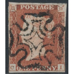 GREAT BRITAIN - 1841 1d red-brown QV, plate 10, CI (state II), used – SG # 7 (AS71) GREAT BRITAIN - 1841 1d red-brown QV, plate 10, CI (state II), used – SG # 7 (AS71)