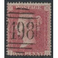 GREAT BRITAIN - 1855 1d rose-red QV, plate 2, check letters ID, used – SG # 26 (C5) GREAT BRITAIN - 1855 1d rose-red QV, plate 2, check letters ID, used – SG # 26 (C5)
