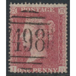 GREAT BRITAIN - 1855 1d rose-red QV, plate 2, check letters ID, used – SG # 26 (C5) GREAT BRITAIN - 1855 1d rose-red QV, plate 2, check letters ID, used – SG # 26 (C5)