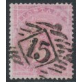 GREAT BRITAIN - 1857 4d rose-carmine QV, Large Garter watermark, used – SG # 66 GREAT BRITAIN - 1857 4d rose-carmine QV, Large Garter watermark, used – SG # 66