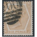GREAT BRITAIN - 1872 6d chestnut QV, Spray of Rose watermark, plate 11, used – SG # 122b GREAT BRITAIN - 1872 6d chestnut QV, Spray of Rose watermark, plate 11, used – SG # 122b