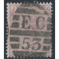 GREAT BRITAIN - 1880 2½d rosy mauve QV, Orb watermark, plate 17, used – SG # 141 GREAT BRITAIN - 1880 2½d rosy mauve QV, Orb watermark, plate 17, used – SG # 141