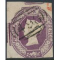 GREAT BRITAIN - 1854 6d purple embossed QV, used – SG # 60 GREAT BRITAIN - 1854 6d purple embossed QV, used – SG # 60