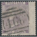 GREAT BRITAIN - 1862 6d lilac QV, Emblems watermark, plate 3, used – SG # 84 GREAT BRITAIN - 1862 6d lilac QV, Emblems watermark, plate 3, used – SG # 84