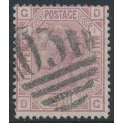 GREAT BRITAIN - 1875 2½d rosy mauve QV, Anchor watermark, plate 1, used – SG # 139