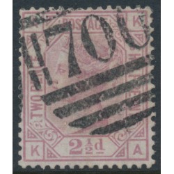 GREAT BRITAIN - 1875 2½d rosy mauve QV, Anchor watermark, plate 3, used – SG # 139 GREAT BRITAIN - 1875 2½d rosy mauve QV, Anchor watermark, plate 3, used – SG # 139