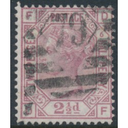 GREAT BRITAIN - 1876 2½d rosy mauve QV, Orb watermark, plate 6, used – SG # 141
