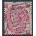 GREAT BRITAIN - 1867 3d deep rose QV, Spray of Rose watermark, plate 6, used – SG # 102 GREAT BRITAIN - 1867 3d deep rose QV, Spray of Rose watermark, plate 6, used – SG # 102