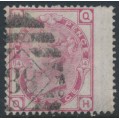 GREAT BRITAIN - 1874 3d rose QV, Spray of Rose watermark, plate 14, used – SG # 143 GREAT BRITAIN - 1874 3d rose QV, Spray of Rose watermark, plate 14, used – SG # 143